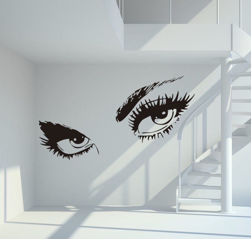 16034 Sexy Eyes Wandtattoo